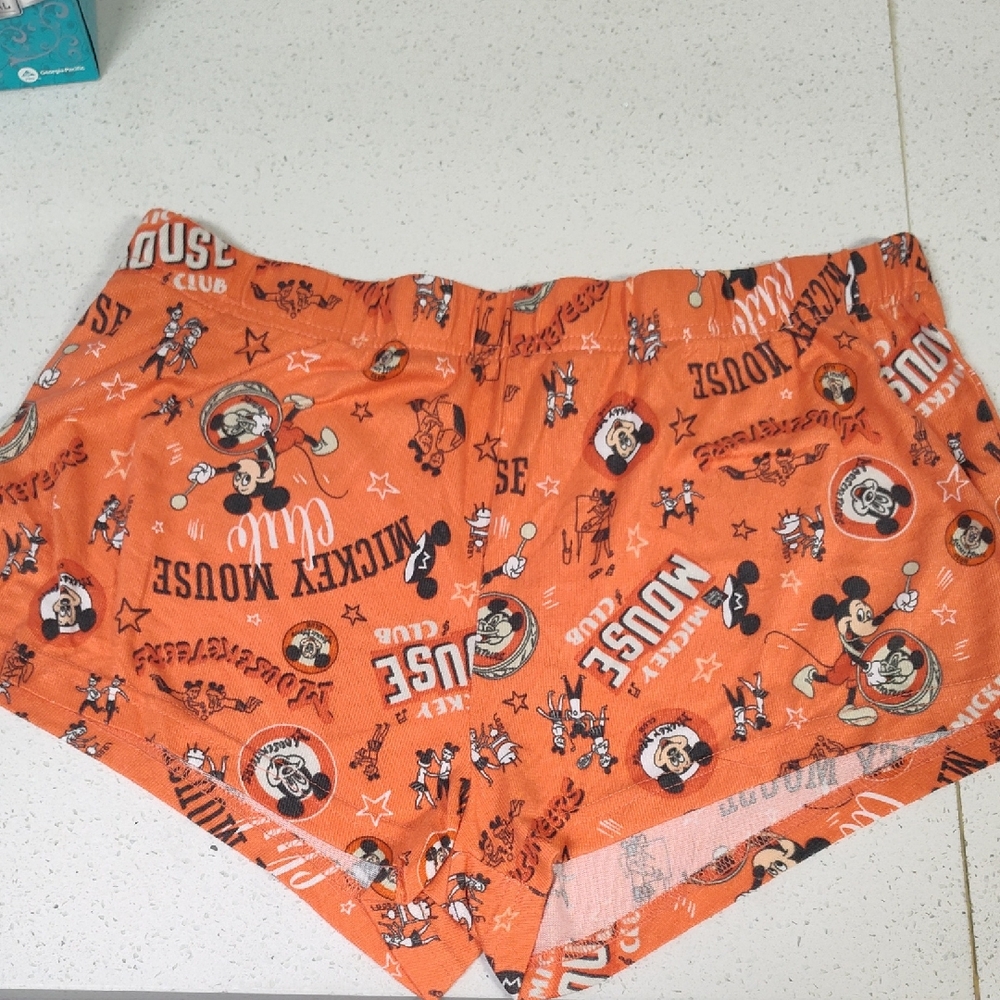 Disney 100 Celebration Mickey Mouse Club Pajama Shorts Size Large